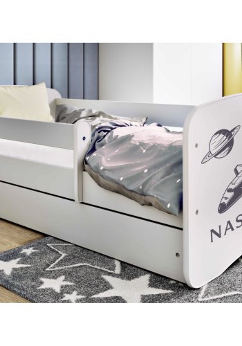 KOCOT KIDS Seng babydreams hvit nasa med skuff med madrass 160/80
