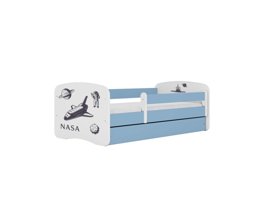 KOCOT KIDS Bett babydreams blue nasa ohne Schublade mit Matratze 140/70