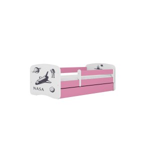 KOCOT KIDS Seng babydreams pink nasa med skuffe med madras 140/70