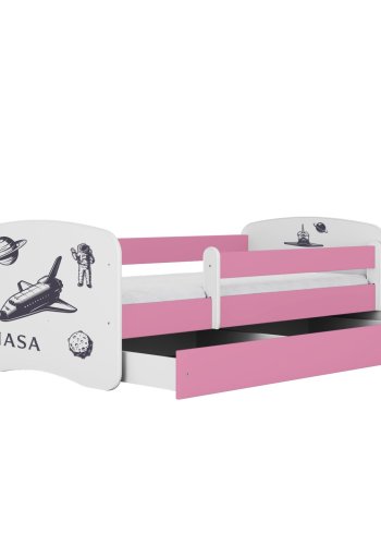 KOCOT KIDS Seng babydreams rosa nasa med skuff med madrass 180/80