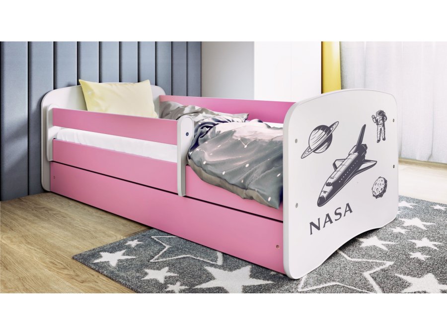 KOCOT KIDS Seng babydreams rosa nasa med skuff med madrass 180/80