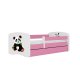 KOCOT KIDS Seng babydreams rosa panda 2 uten skuff med madrass 160/80