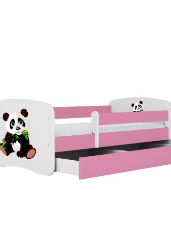 KOCOT KIDS Seng babydreams rosa panda 2 med skuff og madrass 180/80