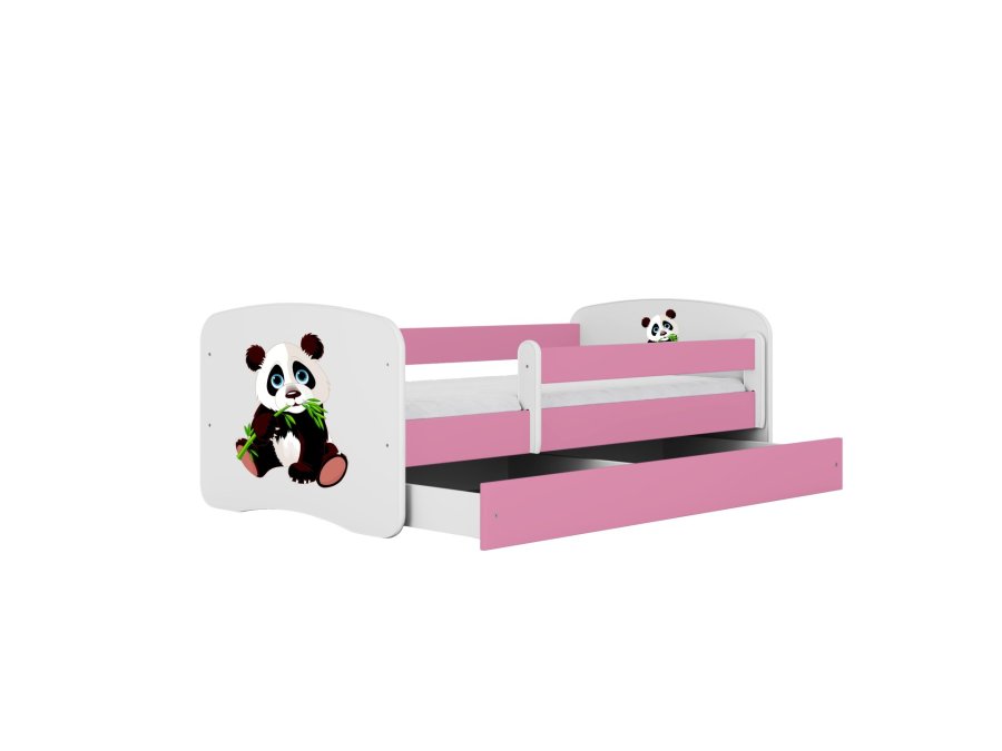 KOCOT KIDS Seng babydreams rosa panda 2 med skuff og madrass 180/80