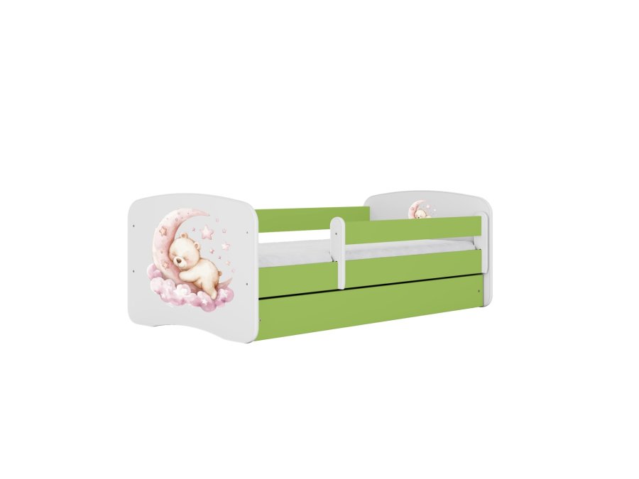 KOCOT KIDS Bett babydreams green dream mit Schublade mit Matratze 180/80