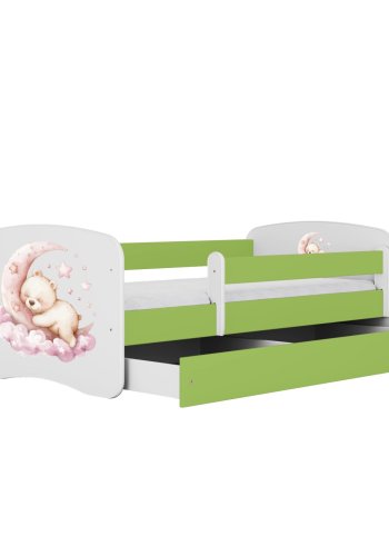 KOCOT KIDS Bett babydreams green dream mit Schublade mit Matratze 180/80