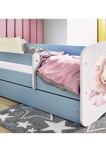 KOCOT KIDS Bett babydreams blue dream ohne Schublade mit Matratze 140/70