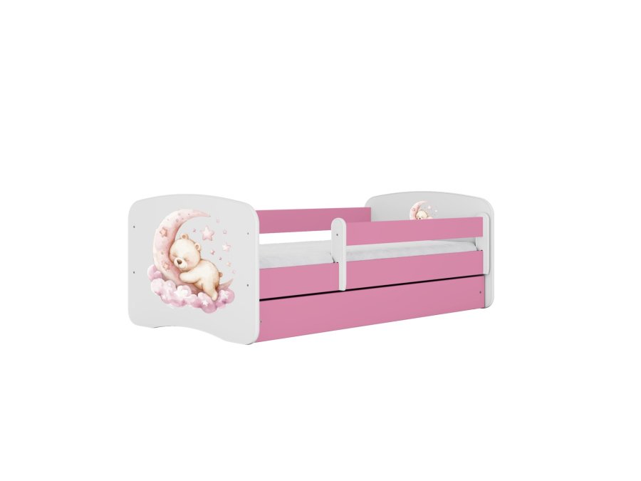KOCOT KIDS Seng babydreams rosa drm uten skuff med madrass 140/70