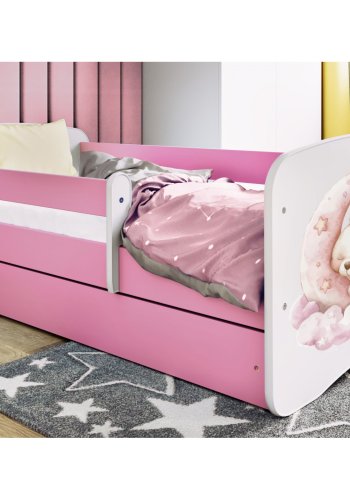 KOCOT KIDS Seng babydreams rosa drm uten skuff med madrass 180/80