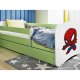 KOCOT KIDS Bett babydreams grün Spiderman mit Schublade mit Matratze 180/80