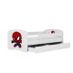 KOCOT KIDS Seng babydreams hvit spiderman med skuff med madrass 180/80