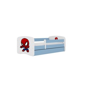 KOCOT KIDS Seng babydreams blue spiderman uden skuffe med madras 140/70