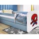 KOCOT KIDS Bett babydreams blau Spiderman mit Schublade mit Matratze 160/80