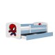 KOCOT KIDS Bett babydreams blau Spiderman mit Schublade mit Matratze 180/80