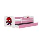 KOCOT KIDS Seng babydreams rosa spiderman uten skuff med madrass 180/80