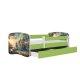 KOCOT KIDS Bett babydreams grünes Schiff ohne Schublade mit Matratze 160/80