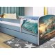KOCOT KIDS Bett babydreams blaues Schiff mit Schublade mit Matratze 160/80