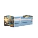 KOCOT KIDS Bett babydreams blau Schiff ohne Schublade mit Matratze 180/80