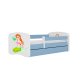 KOCOT KIDS Bett babydreams blaue Meerjungfrau ohne Schublade mit Matratze 140/70
