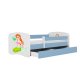 KOCOT KIDS Bett babydreams blaue Meerjungfrau mit Schublade mit Matratze 140/70
