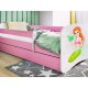 KOCOT KIDS Seng babydreams rosa havfrue uten skuff med madrass 180/80