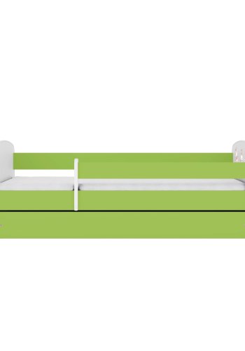 KOCOT KIDS Seng babydrmmer grnne kaniner med sommerfugler uten skuff med madrass 140/70