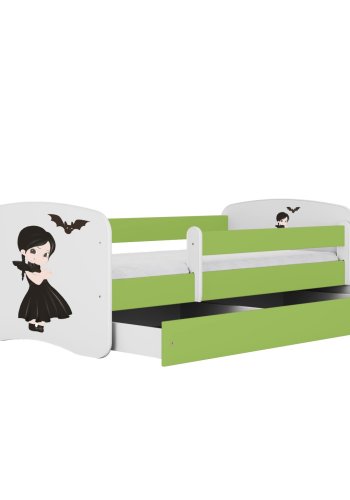 KOCOT KIDS Bett babydreams green Wednesday ohne Schublade mit Matratze 160/80