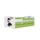 KOCOT KIDS Bett babydreams green Wednesday ohne Schublade mit Matratze 180/80