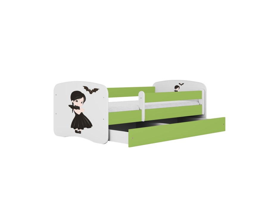 KOCOT KIDS Bett babydreams green Wednesday ohne Schublade mit Matratze 180/80