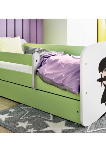 KOCOT KIDS Bett babydreams green Wednesday ohne Schublade mit Matratze 180/80