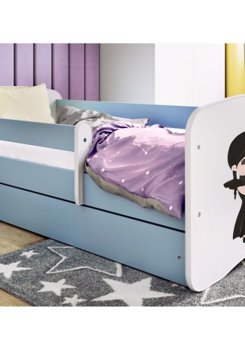 KOCOT KIDS Bett babydreams blue Wednesday ohne Schublade mit Matratze 140/70