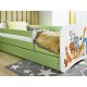 KOCOT KIDS Seng babydrmmer grnne dyr uten skuff med madrass 140/70
