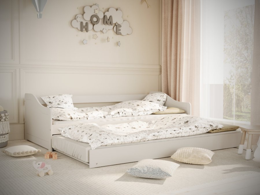 KOCOT KIDS Seng Blanka hvit 200 med madrass