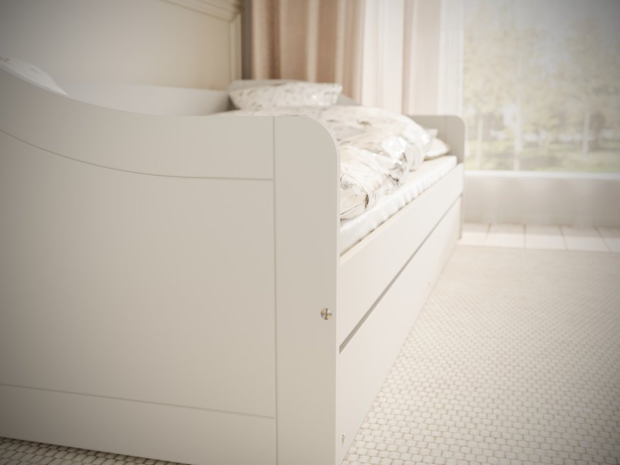 KOCOT KIDS Seng Blanka hvit 200 med madrass