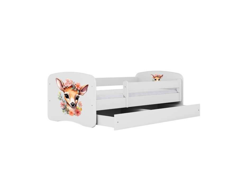KOCOT KIDS Bett babydreams weiß Bambi ohne Schublade mit Matratze 140/70