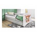 KOCOT KIDS Bett babydreams weiß Bambi mit Schublade mit Matratze 160/80