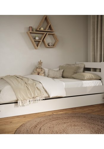 KOCOT KIDS Seng Emil hvit 160 med madrass