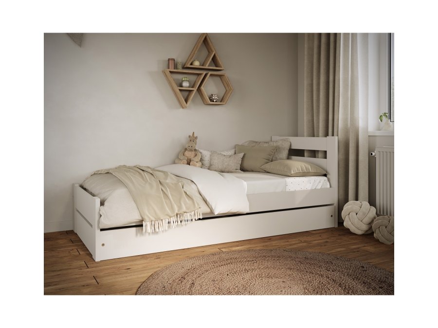 KOCOT KIDS Seng Emil hvit 180 med madrass