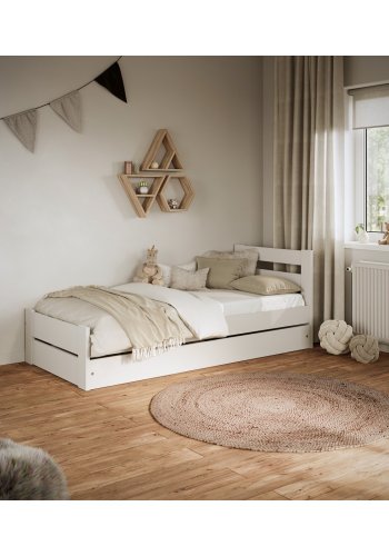 KOCOT KIDS Seng Emil hvit 160 med madrass