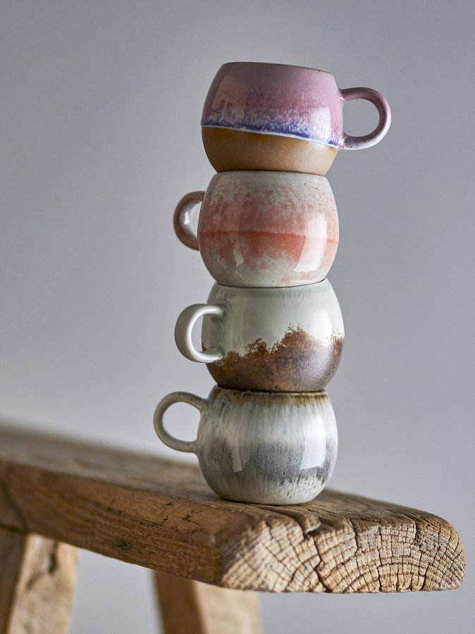 BLOOMINGVILLE Paula Espressotasse, Grau, Steingut