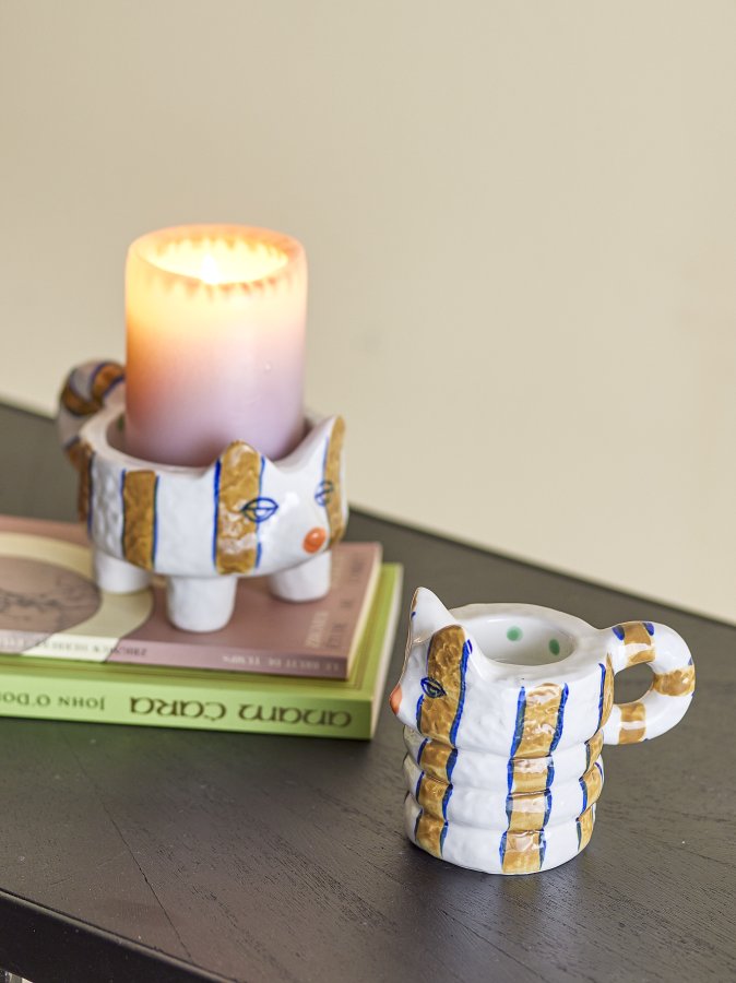 BLOOMINGVILLE Caty lysestake, brun, steinty