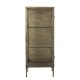 BLOOMINGVILLE Saone Schrank, Messing, gehärtetes Glas (L45xH110xB40 cm)