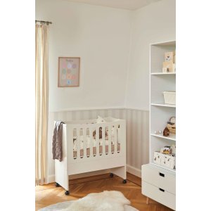 Manis-H�Side-by-side vugge�-�Madras m�l 40*85 cm Udvendige m�l: 90*89*44 cm