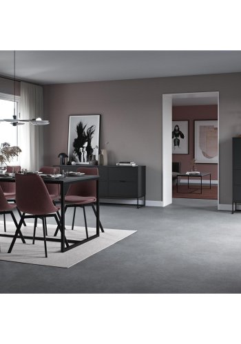 TENZO Lipp sofabord, rektangulrt - tkegrnn sponplate og svart metall (120x60)