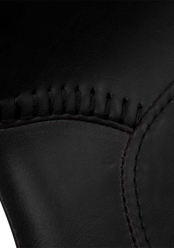 DAN-FORM Medusa spisestol - sort kunstskinn og sort metall