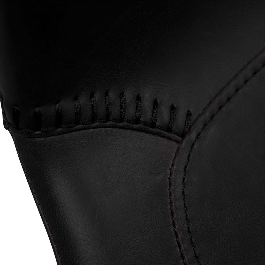 DAN-FORM Medusa spisestol - sort kunstskinn og sort metall