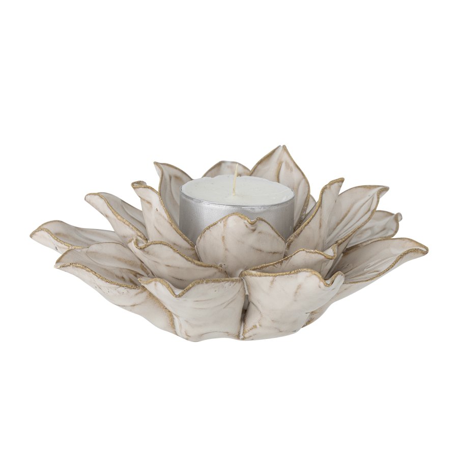 CREATIVE COLLECTION Eira Teelichthalter, Natur, Steingut