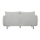 Milano 2-manns sofa - lysegrt stoff og sort metall