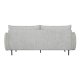 Milano 3-seters sofa - lysegr stoff og sort metall