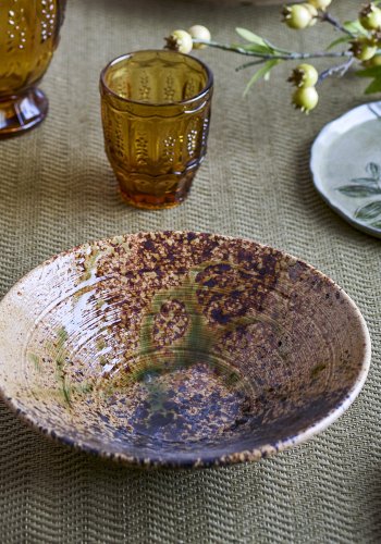 CREATIVE COLLECTION Larken serveringsfat, svart, steinty